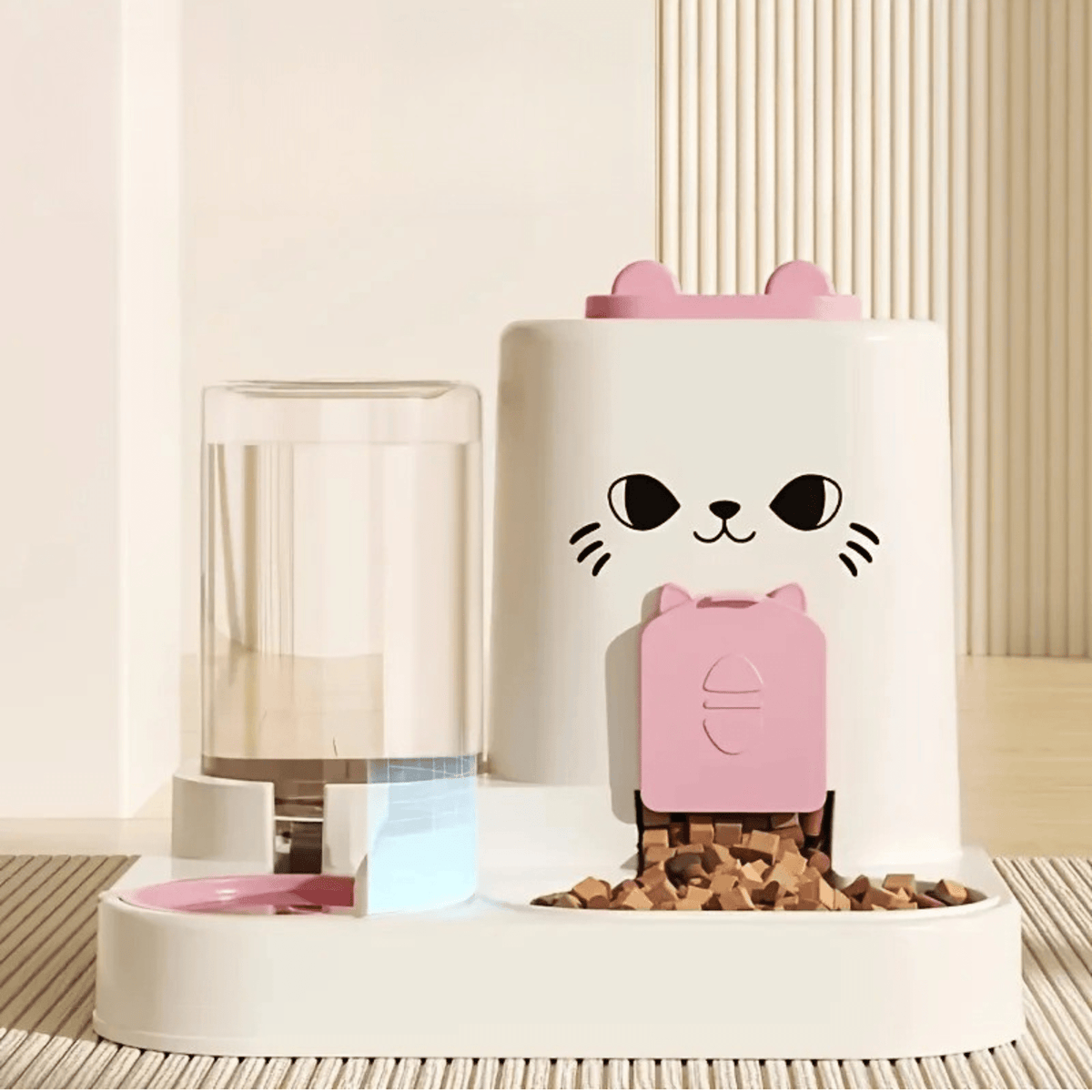 GAMELLE DISTRIBUTEUR POUR CHAT | CROQUETTES ET EAU - Leschamour