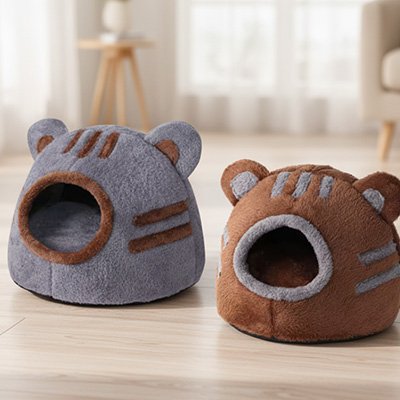 Nid chat tête d'ours chaud