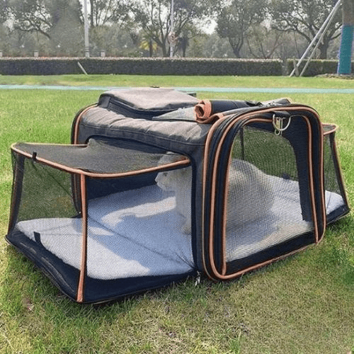 sac de transport pour chats xxl orange