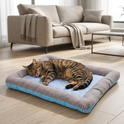 Tapis rafraichissant Chat matelassé