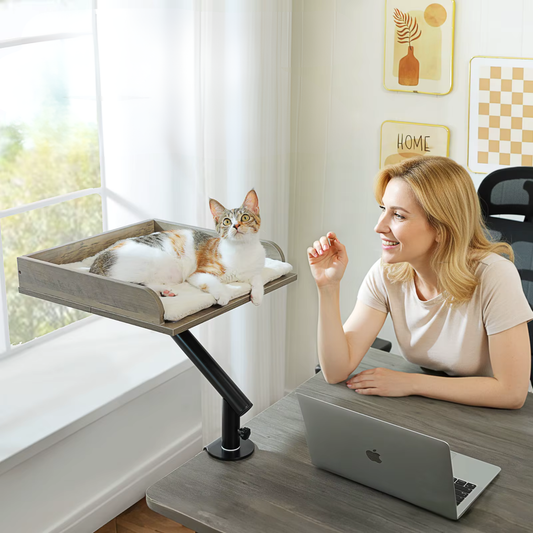 PANIER POUR CHAT SUSPENDU | ROTATIF EN BOIS