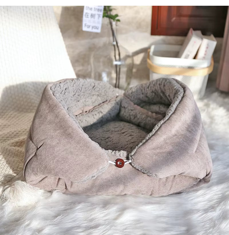 PANIER CHAT ORIGINAL | COCON MOELLEUX GRIS
