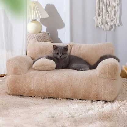 canapé-pour-chat-marron