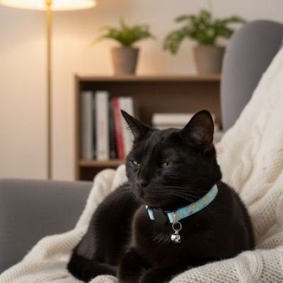 Collier chat anti-étranglement avec clochette réglable