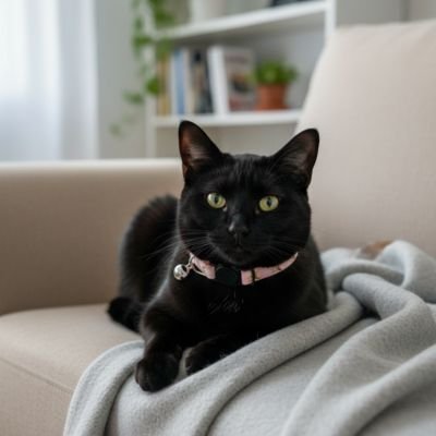 Collier chat anti-étranglement avec clochette rose