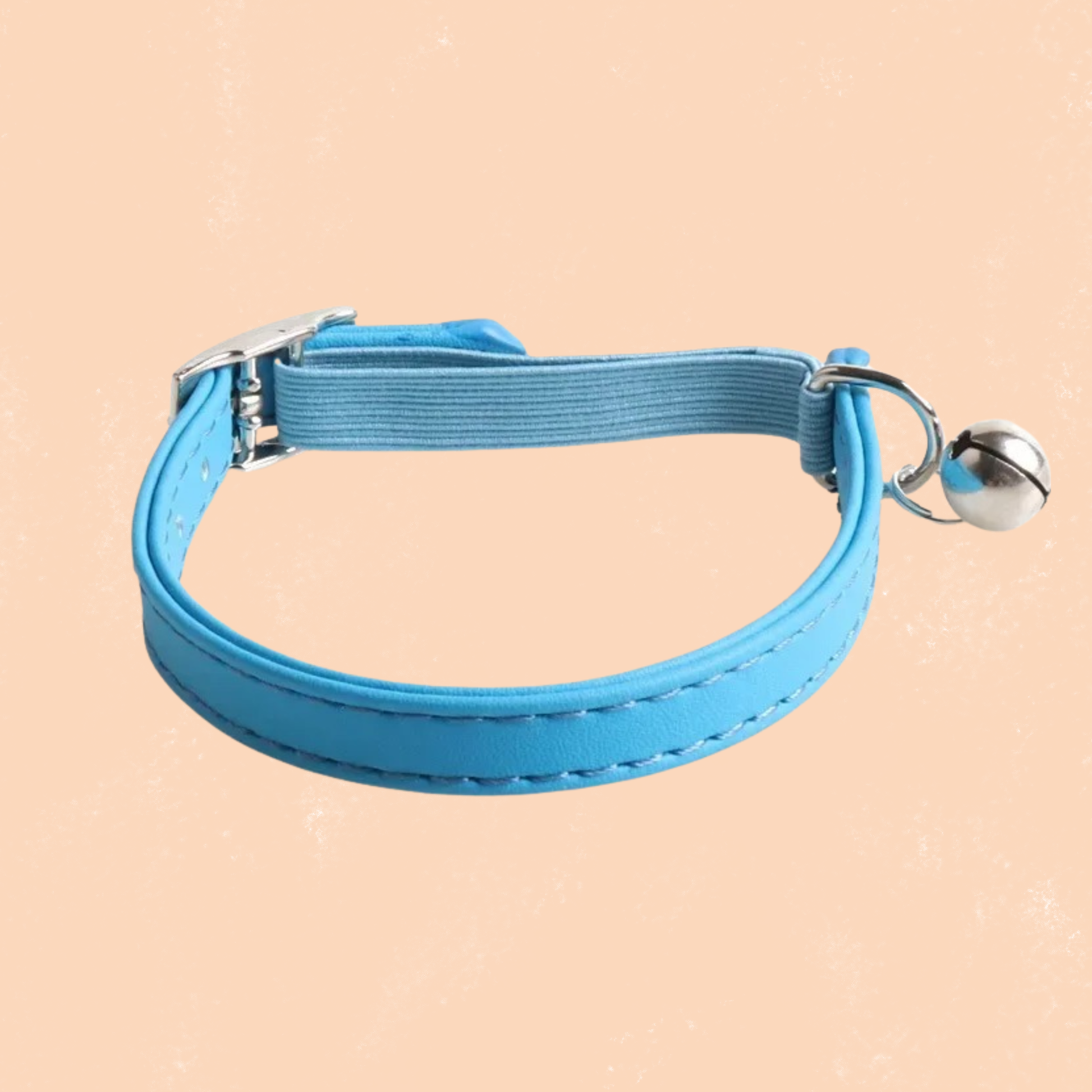 Collier cuir chat anti étranglement réglable