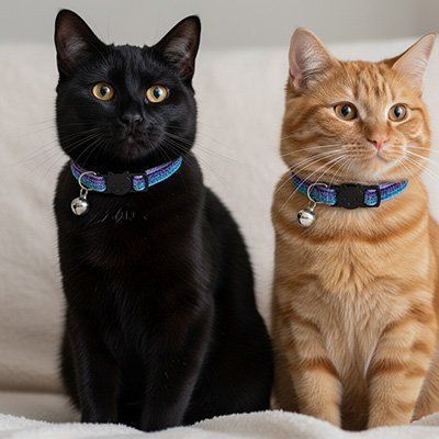 COLLIER POUR CHAT ANTI ÉTRANGLEMENT | VIOLET - Leschamour