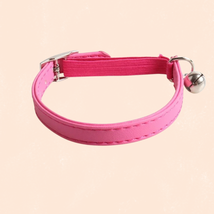 collier sécurité chat rose clochette