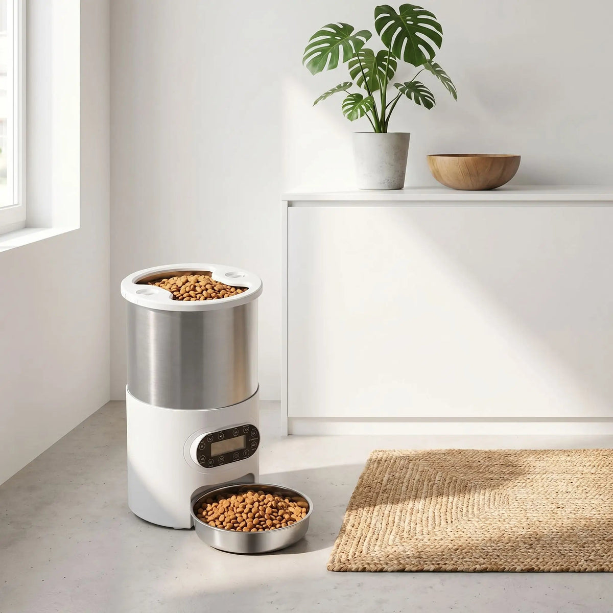DISTRIBUTEUR AUTOMATIQUE CROQUETTES CHAT | 4.5 L - Leschamour