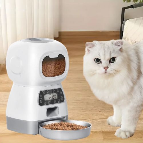 DISTRIBUTEUR AUTOMATIQUE DE CROQUETTES CHAT | INTELLIGENT - Leschamour