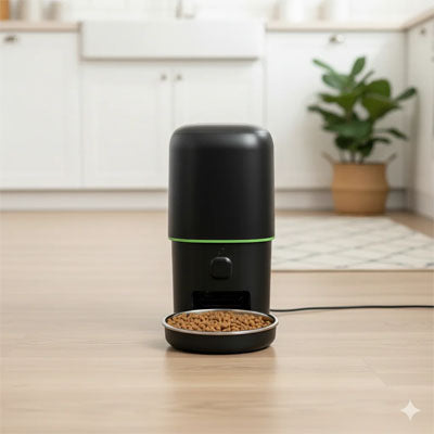 distributeur automatique de croquettes pour chat caméra 4l