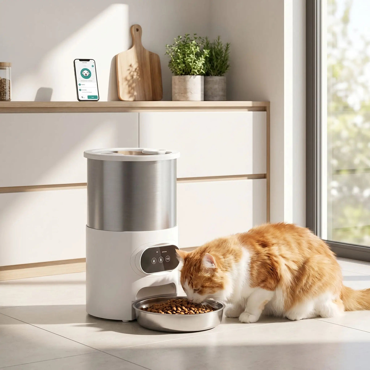 DISTRIBUTEUR CROQUETTE CONNECTÉ | 4.5L - Leschamour