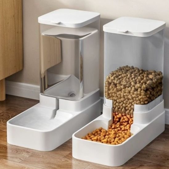 DISTRIBUTEUR CROQUETTE ET EAU CHAT | GRAVITÉ - Leschamour
