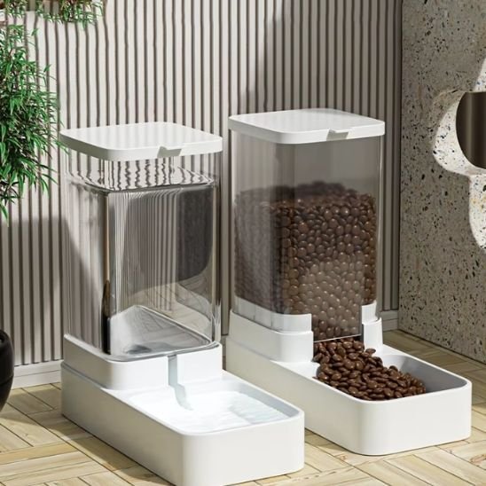 DISTRIBUTEUR CROQUETTE ET EAU CHAT | GRAVITÉ - Leschamour