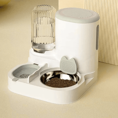 DISTRIBUTEUR CROQUETTES POUR CHAT | 2 EN 1 - Leschamour