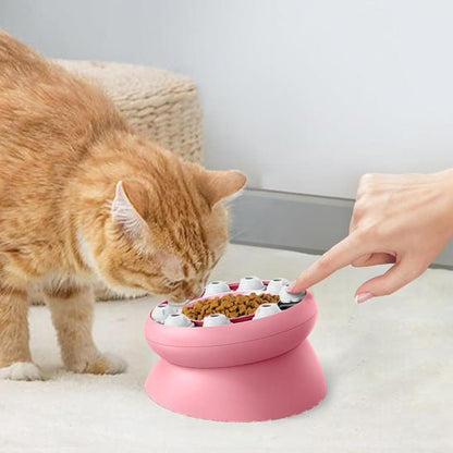 DISTRIBUTEUR CROQUETTES POUR CHAT | ANTI GLOUTON - Leschamour