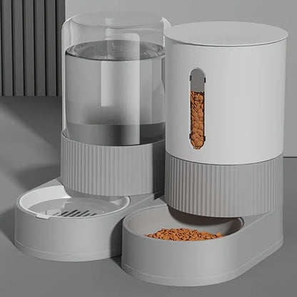 distributeur de croquettes et eau pour chat grande capacité
