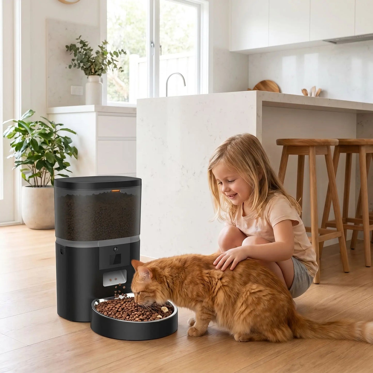 distributeur de nourriture pour chat automatique wifi 4L

