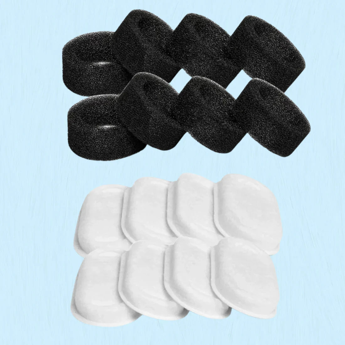 FILTRE POUR FONTAINE A EAU CHAT | PACK DE 8 AU CHARBON ACTIF - Leschamour
