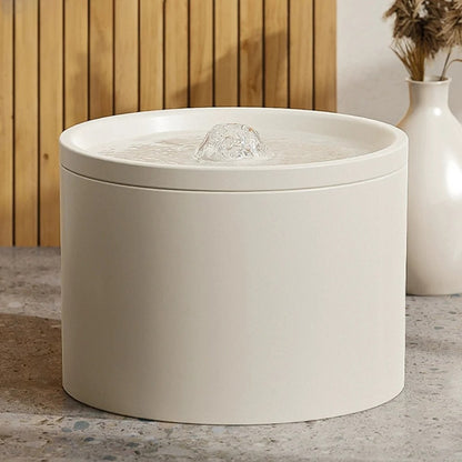 fontaine a eau pour chat ceramique blanche usb