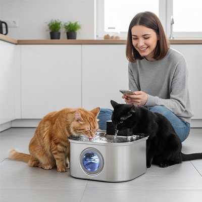 Fontaine a eau sans fil chat 3L