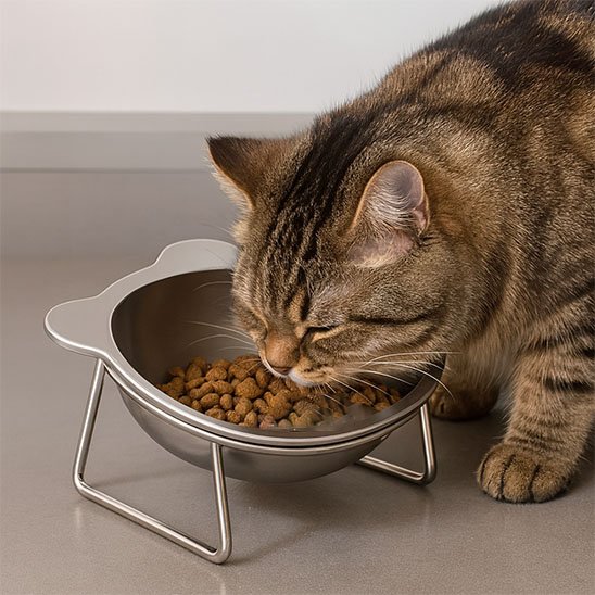 Gamelle chat inclinée ergonomique
