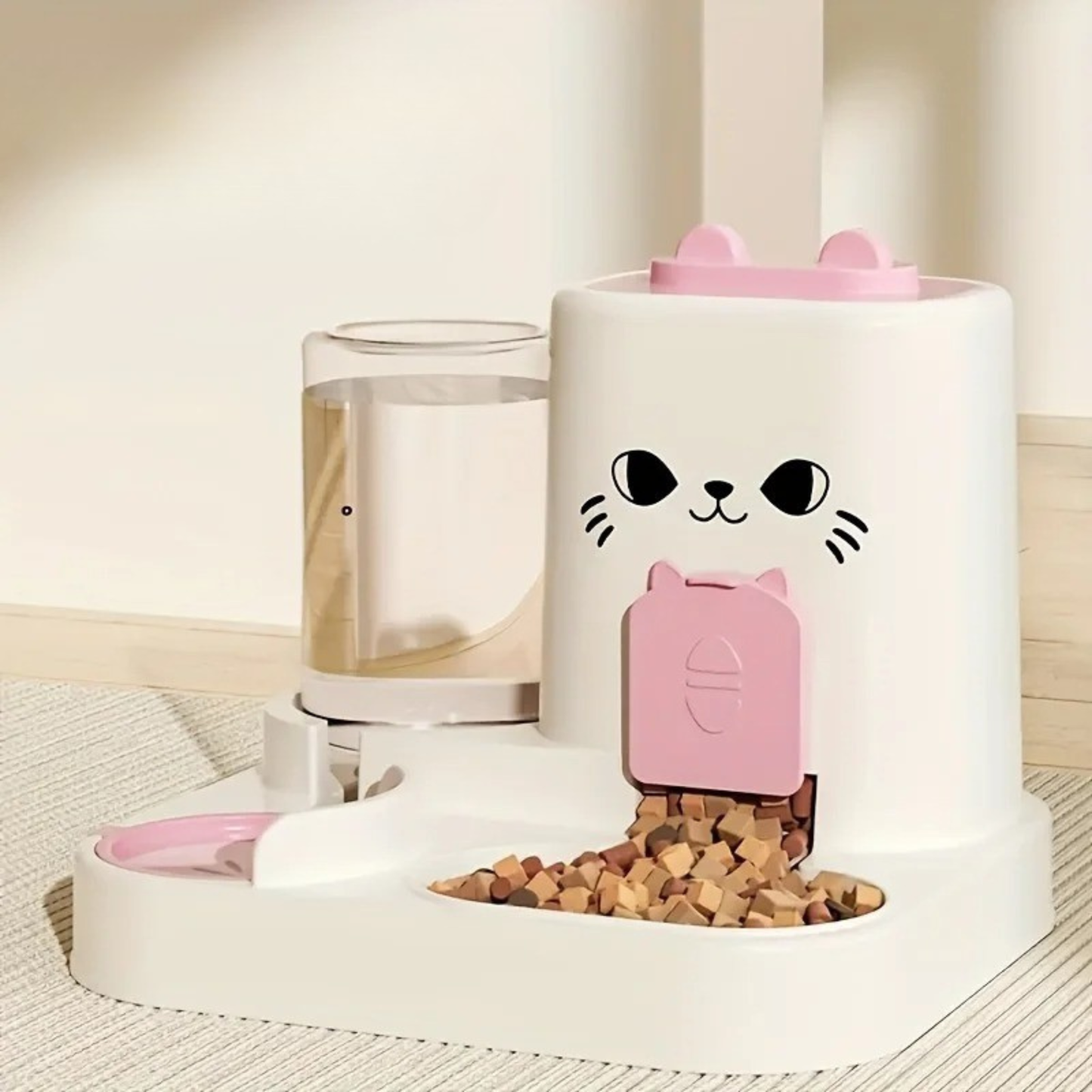 gamelle distributeur pour chat croquettes et eau
