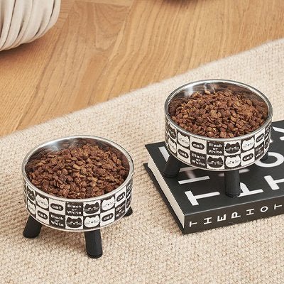GAMELLE ERGONOMIQUE CHAT | EN ACIER INOXYDABLE - Leschamour