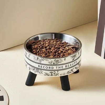 GAMELLE POUR CHAT EN HAUTEUR | EN ACIER INOXYDABLE - Leschamour