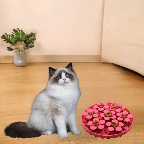 GAMELLES ANTI GLOUTON CHAT | EN SILICONE - Leschamour