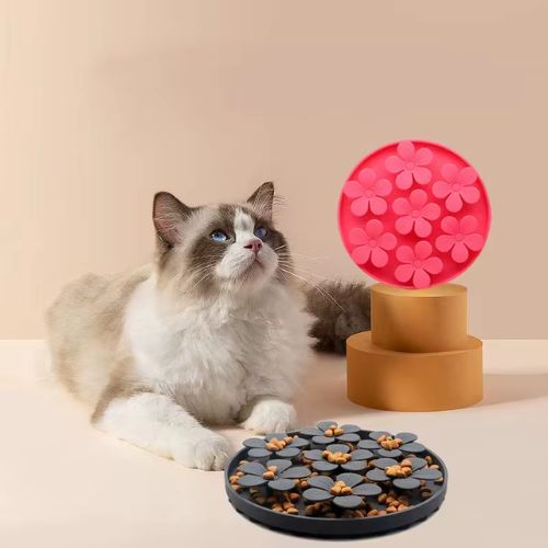 GAMELLES ANTI GLOUTON CHAT | EN SILICONE - Leschamour