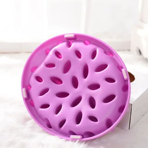 GAMELLES ANTI GLOUTON CHAT | VIOLETTE EN SILICONE - Leschamour