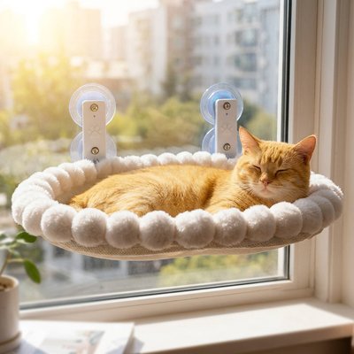 Hamac Chat fenetre chat qui dort