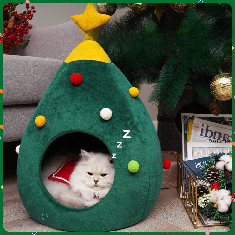lit-pour-chat-sapin