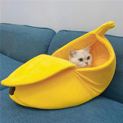 niche-pour-chat-banane-portable