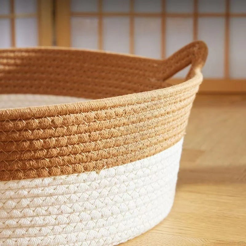 PANIER CHAT OSIER | ROTIN TISSÉ MAIN - Leschamour