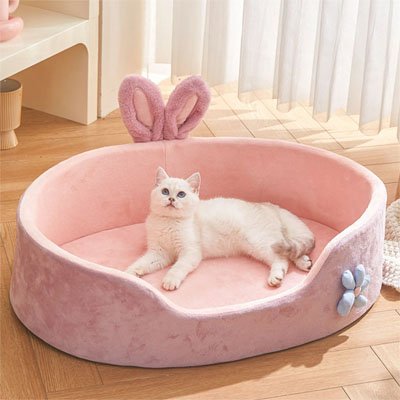Panier original chat oreilles de lapin doux
