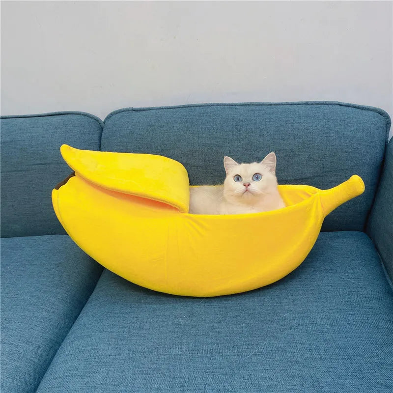 panier-pour-chat-banane-lit