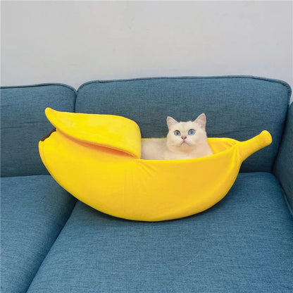 panier-pour-chat-banane-lit