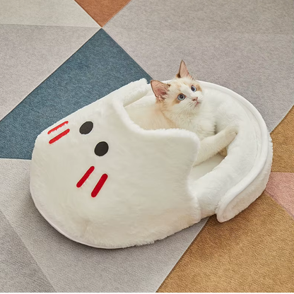 PANIER POUR CHAT ORIGINAL | CHAUSSON BLANC