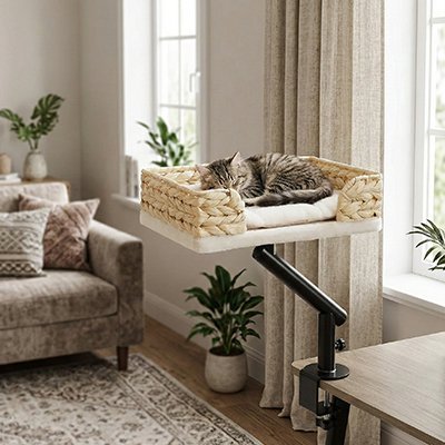 PANIER SUSPENDU CHAT | EN OSIER - Leschamour
