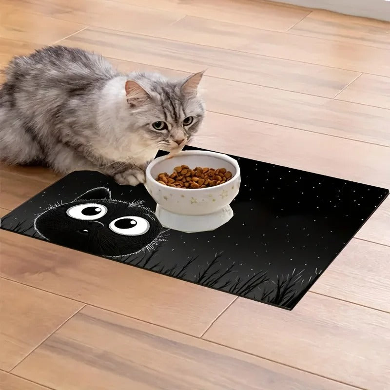 tapis de gamelle chat antidérapant