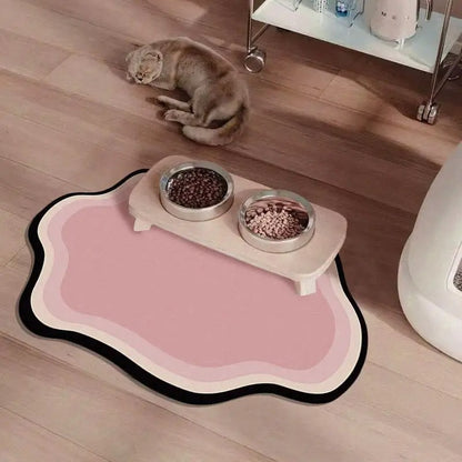 tapis pour gamelle chat en silicone antidérapant