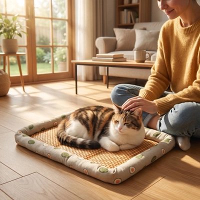 TAPIS RAFRAICHISSANT CHAT | CONFORT ÉTÉ - Leschamour