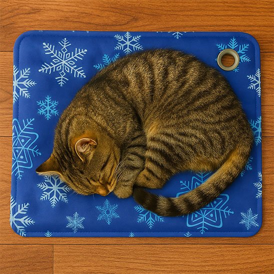 Tapis rafraichissant Chat été
