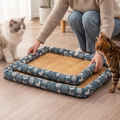 Tapis rafraichissant pour Chat bleu